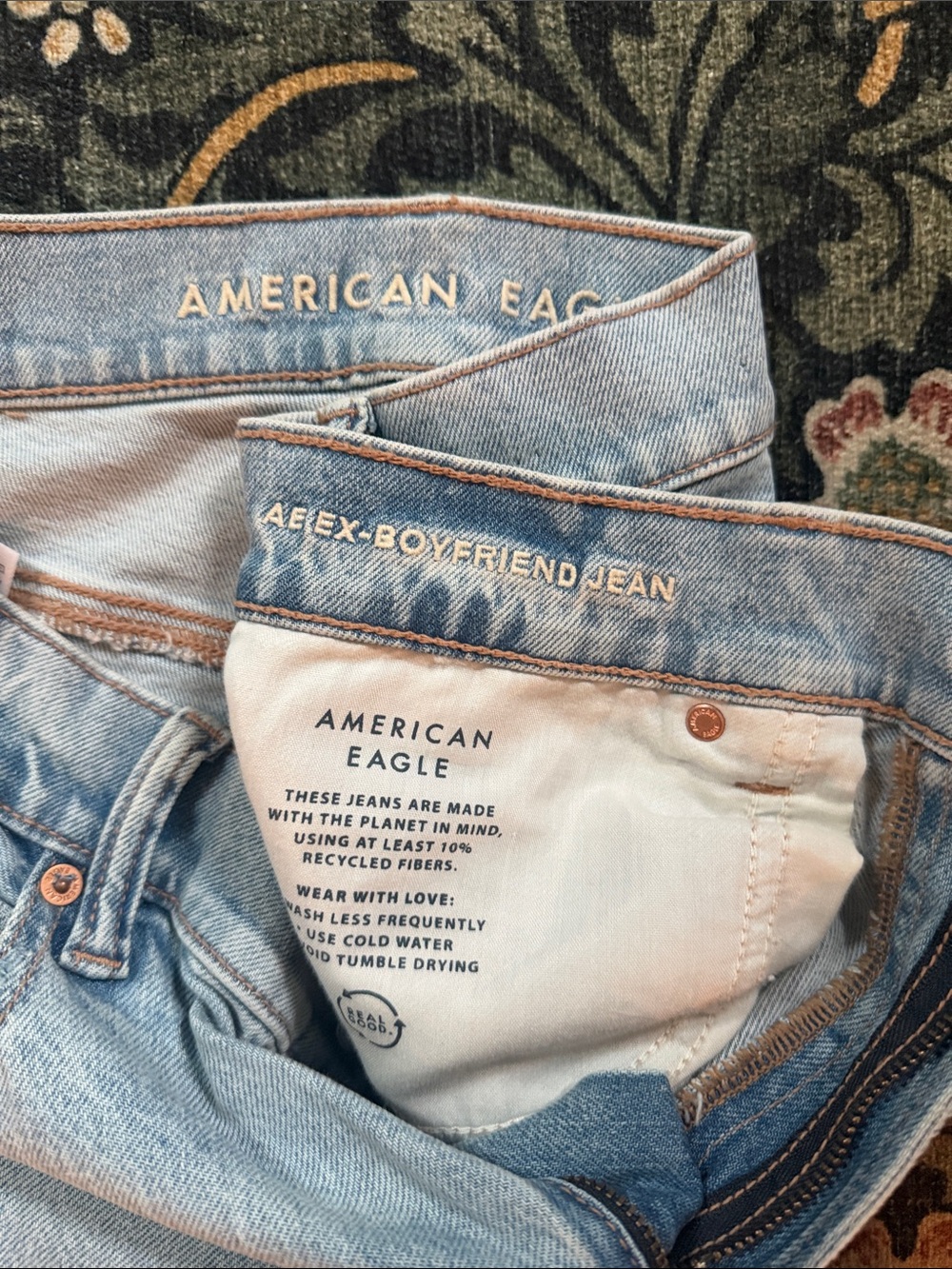 American Eagle Outfitters Light Wash AEX- Boyfriend Jeans